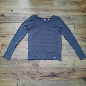 Kari Traa Athletic Long Sleeve Textured Seamless Top Baselayer